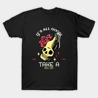 Beer Skull Bottle T-Shirt